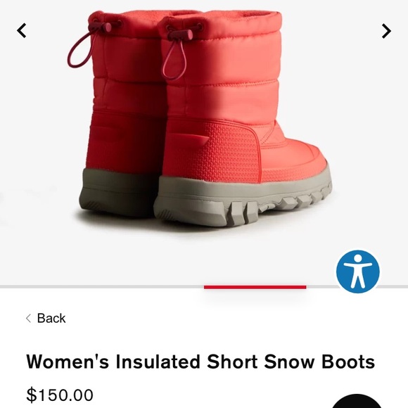 Women's Insulated Short Snow Boots by Hunter - Picture 1 of 6